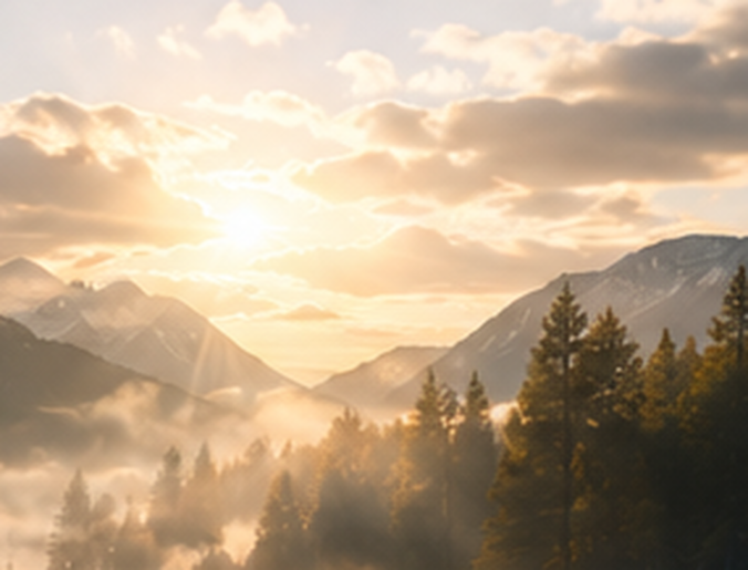 Golden valley dawn